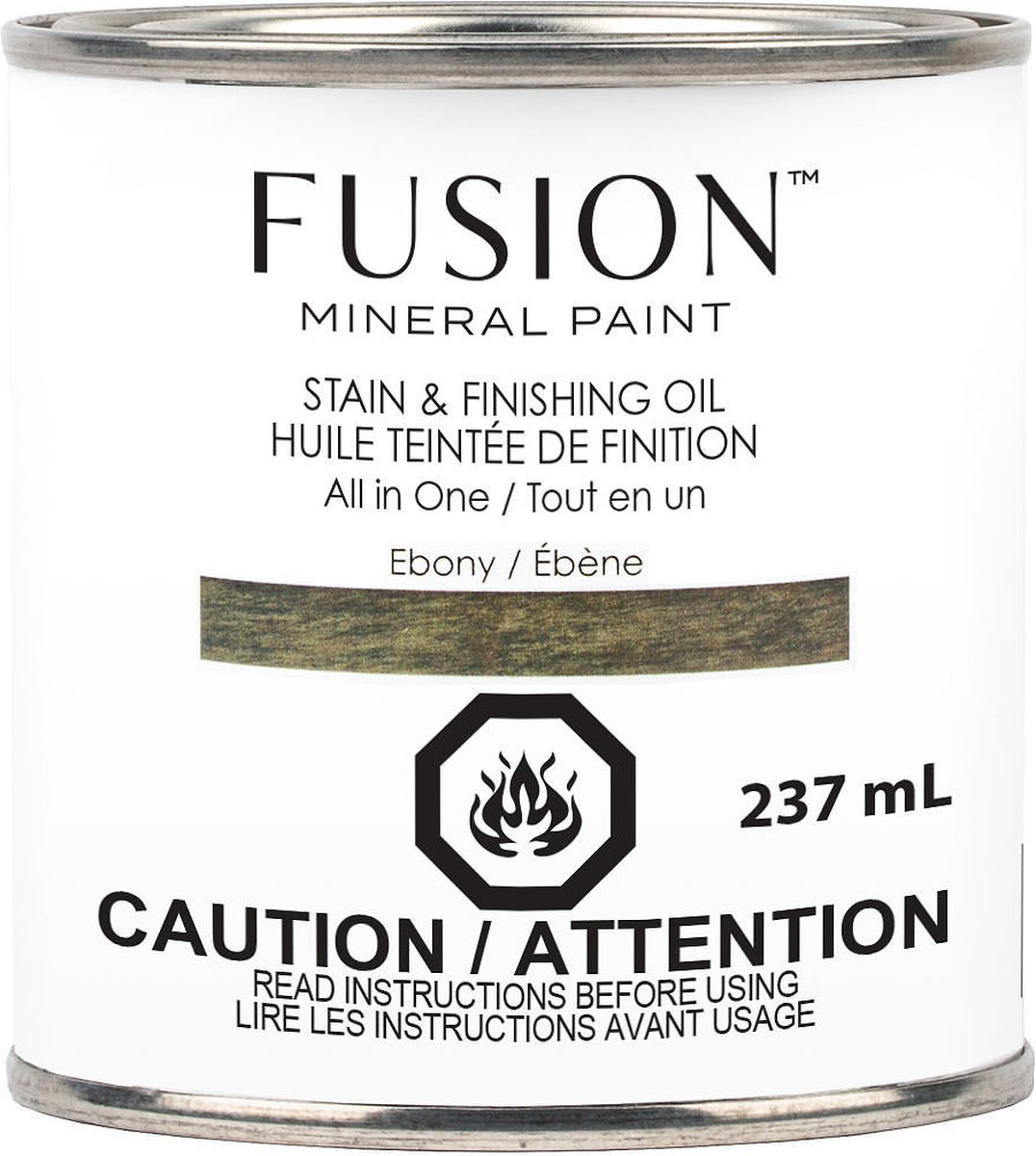 Fusion - Beits en Afwerkingsolie - SFO - Ebony - 237ml
