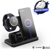 iCharge Samsungs Pro Edition - 3 in 1 oplaadstation - Draadloos - Compact design - Zwart