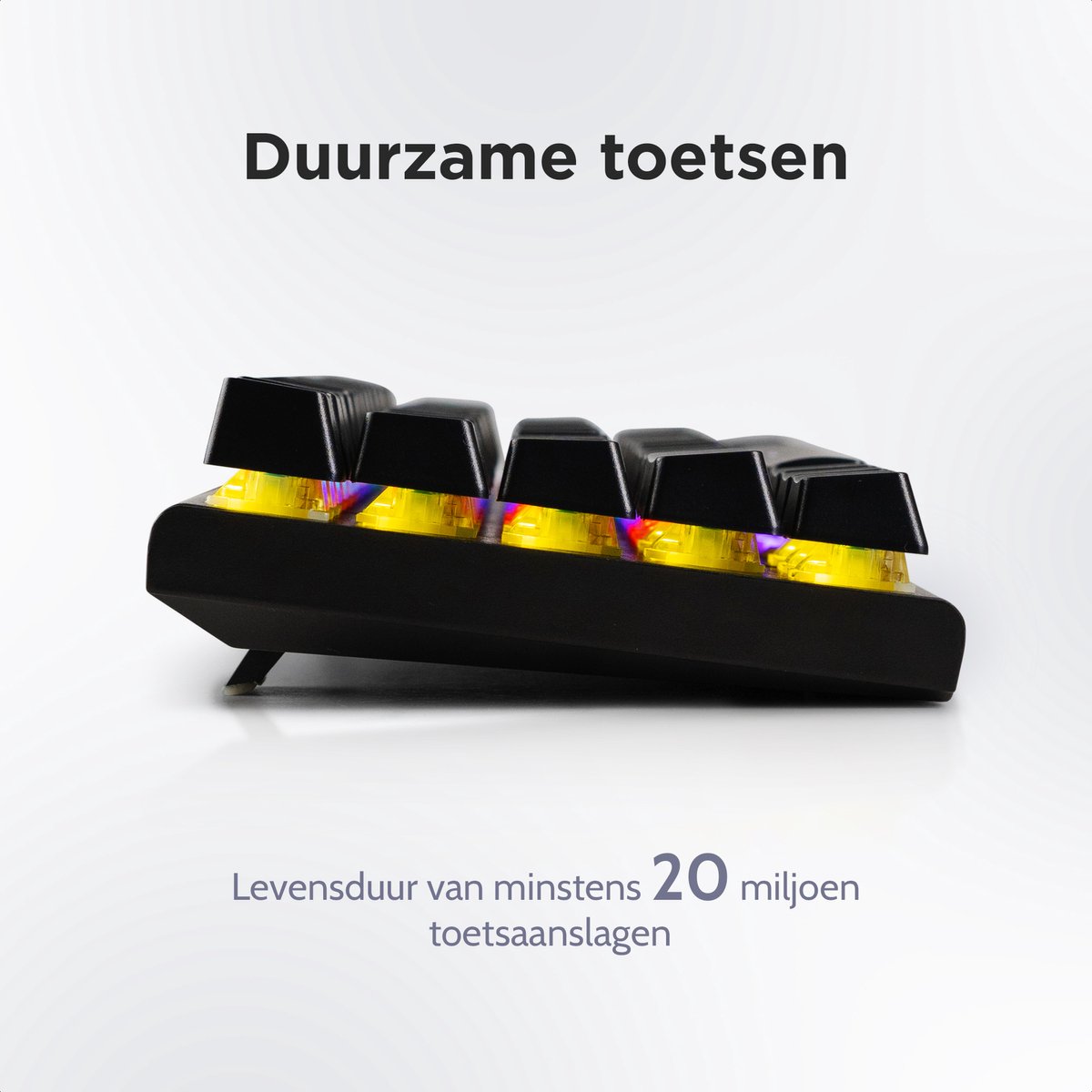getcetera 60% Mechanisch Gaming Toetsenbord - Blue Switches - Zwart thumbnail 5