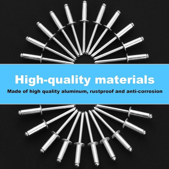 BGS Assortiment kunststof popnagels voor GM, BMW, Chrysler, VW & Ford