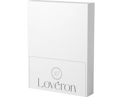 Lovéron - Flanel - Hoeslaken - Lits-jumeaux - 180x200 cm - Wit
