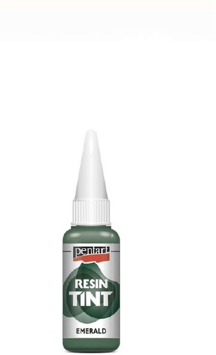 Pentart resin kleurstof emerald 20ml - smaragdgroene harsverf.