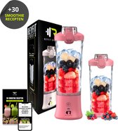Bol.com ReyFit Sports Draagbare Blender 600ML - Smoothie Maker - Ijsbreker - Blender to go - Portable Blender - Draadloos - USB ... aanbieding