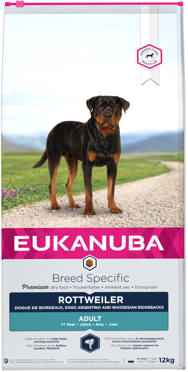 2x12kg Rottweiler Eukanuba Breed Specific Hondenvoer