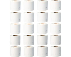 Dappaz - 20 stuks Dymo Compatible Labels 99014 Wit - 101 x 54 mm - 220 labels per Rol - S0722430 Geschikt voor Dymo Labelwriter - Verzendetiketten - Adresetiketten - Magazijn Etiket