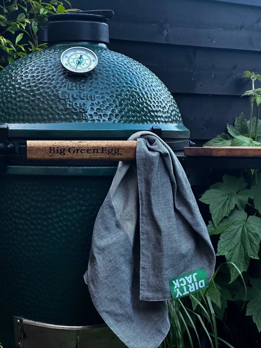 DIRTY JACK Kookdoek Charcoal Green Label