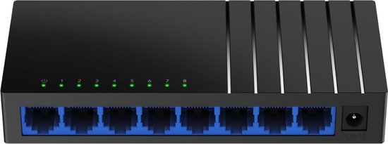 Netwerk switch - Merk: TP-Link TL-SF1005D, Snelheid: 10/100 Mbps Netwerk switch - Merk: TP-Link TL-SF1005D, Snelheid: 10/100 Mbps