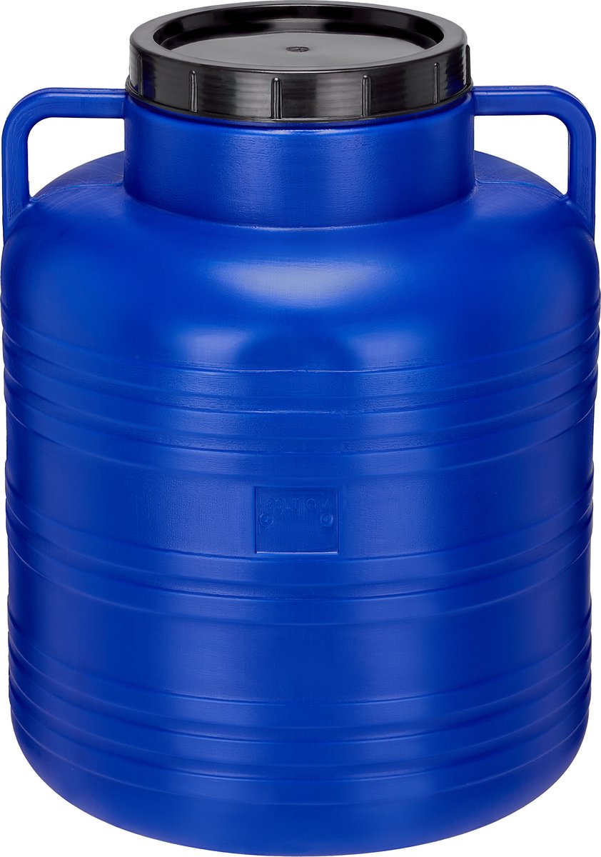 Garronda 80l Kunststof Trommel Met Deksel - Regenton - Vat - HDPE - Voedselvat - Tuin Hobbock – Blauw – GD-STE-BarrelF