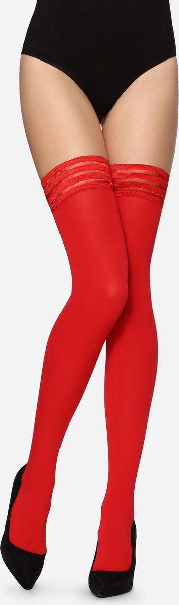 Merry Style Dames Hold-Up Kousen - 20 Denier - Licht glanzend - Elastisch - Polyamide - MS-GB-216 - Rood