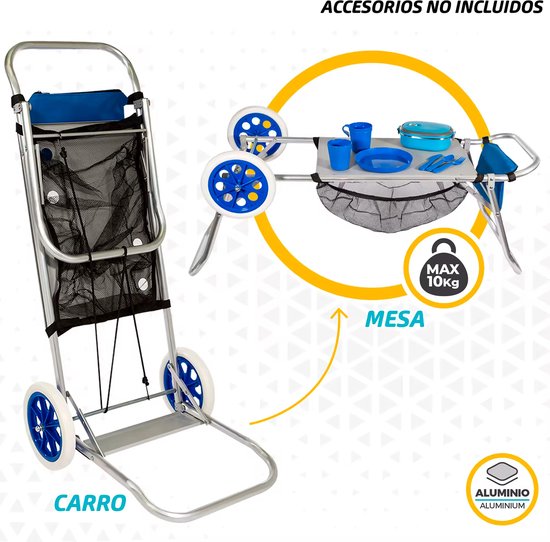 Vostara - Opvouwbaar karretje - Karretje - Max 20KG van Vostara — afbeelding 2