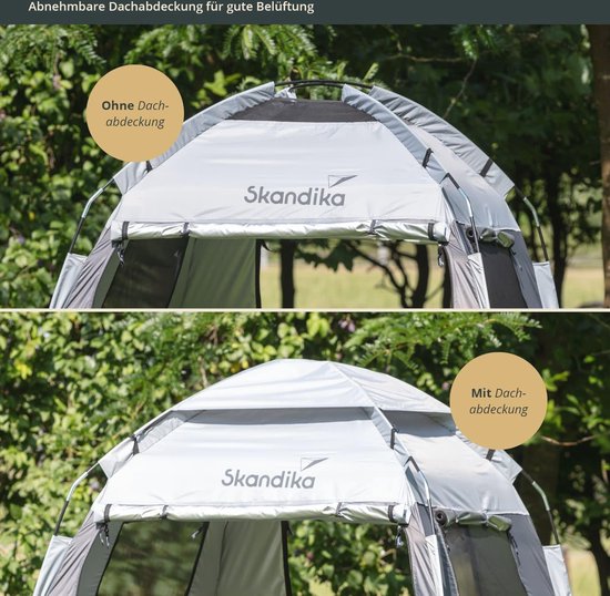 Grote Camping Douchetent met 230 cm Stahoogte - Veelzijdige Omkleedtent voor Douche en Toilet van Lumaland — afbeelding 5