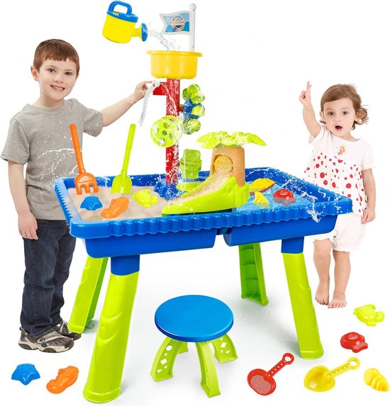SplashTower - 3-laagse zand- en watertafel voor kinderen