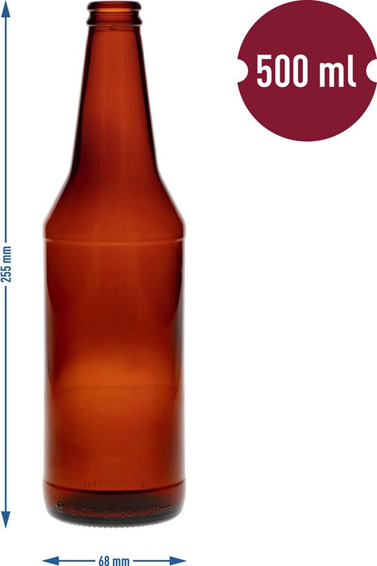 Bouteille de bière 0 L - lot de 8 - Bouteilles de bière