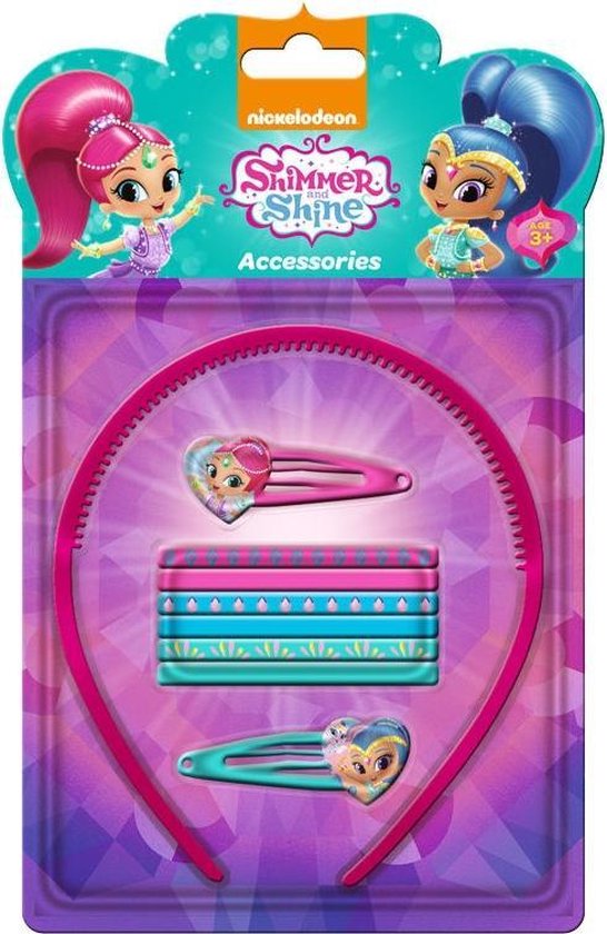 Nickelodeon Accessoires pour cheveux Shimmer And Shine 9 pièces Rose |  bol.com