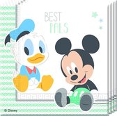 Disney Baby Mickey Mouse en Donald Duck servetten 33 x 33 cm. 20 st.