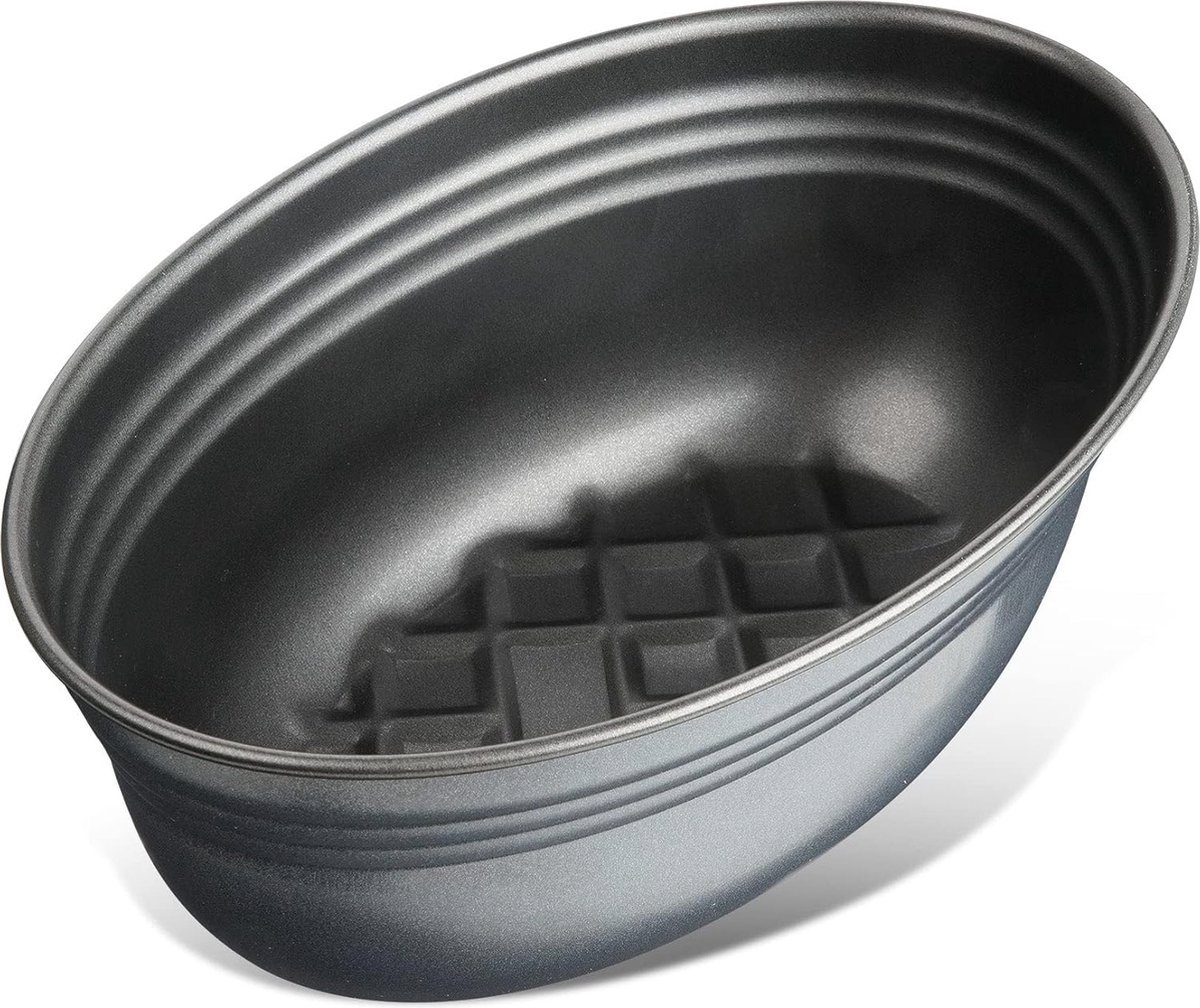 Ovale broodbakvorm met keramische antiaanbaklaag – Hoogwaardige plaatstaal cakevorm voor perfect gevormd brood
