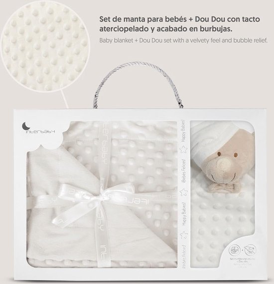 Beige Deken met Blaas en Dou Dou Beer voor Baby's van Jollein — afbeelding 4