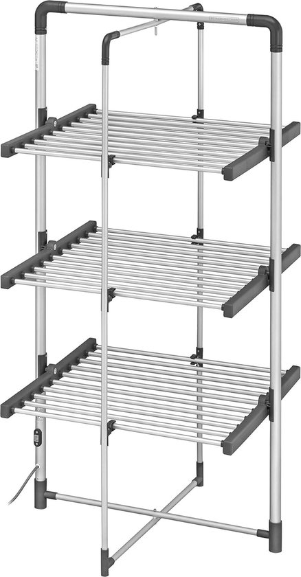 Sauvic White Customizable Balcony Clothes Airer
