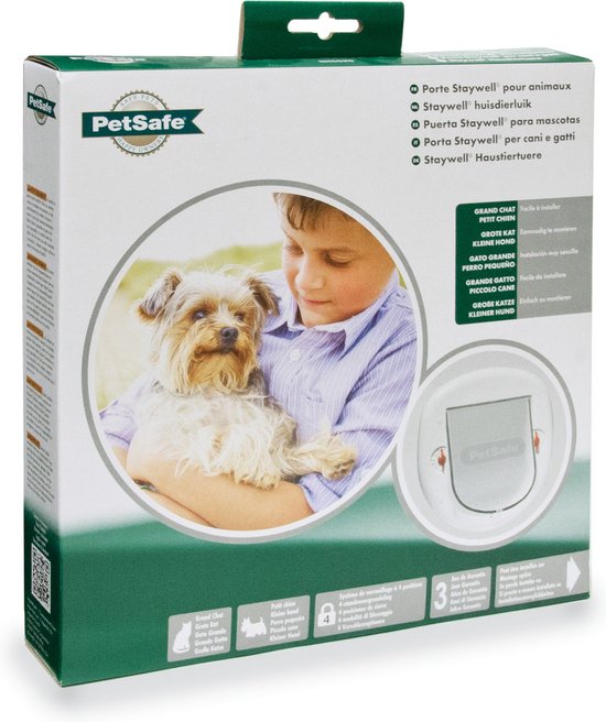 Petsafe 200 Kattenluik - Wit - L - 29,4 x 29,5 x 5 cm