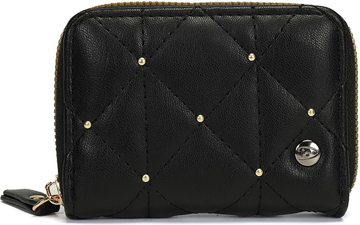 Zwart beursje met studs - Portemonnee