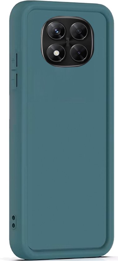 Coque compatible avec Xiaomi Redmi Note 14 Pro 4G / 14 Pro 5G / 14 Pro Plus 5G / Poco X7 - Bords renforcés - Protection appareil photo et écran - Design mat Vert sarcelle