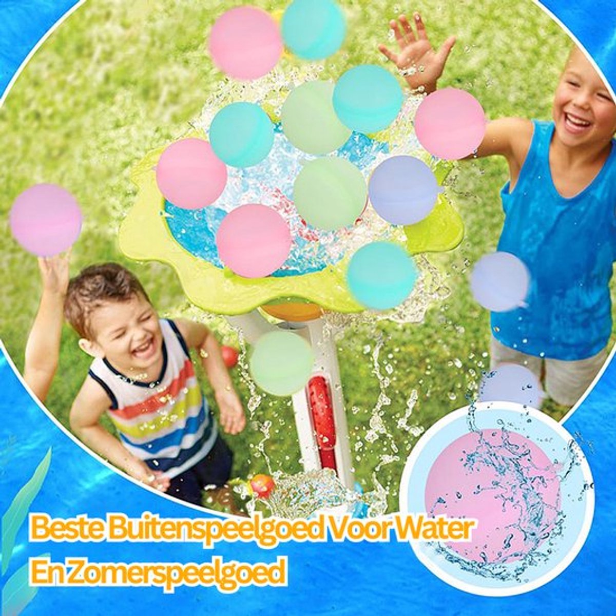 10 x Herbruikbare Waterballonnen Zelfsluitend /Waterspeelgoed / Kinderen / Buiten / Buitenspelen / Speelgoed / Buitenspeelgoed / Zwembad / Water / Zwemmen / Speelgoed meisjes / Speelgoed jongens / Vakantie / Duikspel / Duurzaam