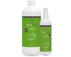 Ecodor EcoCar Geurverwijderaar 250 ml spray + 1 liter navulfles – Biologische autoluchtverfrisser