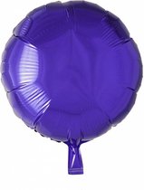 Wefiesta Folieballon Rond 45 Cm Paars