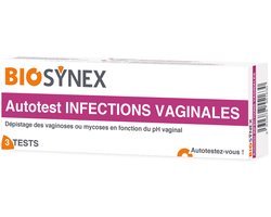Biosynex - Vaginale Infectie Zelftest - Vaginale pH Test - Directe Kleuraflezing - Voor Jeuk, Branderig Gevoel en Ongewone Afscheiding - 3 Tests Pack