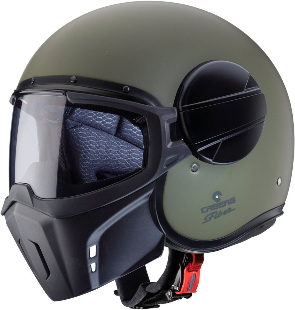 Caberg Ghost X Mat Olijfgroen Jethelm - Helm
