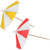 Cocktailprikkers Parasol 10cm 10st