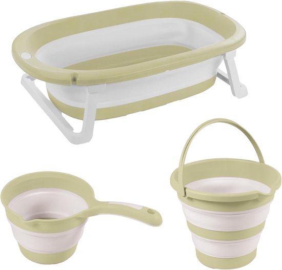 Dolu Eco Groen 3-delige Opvouwbare Badset 7272