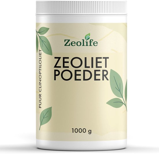 Zeolife - Zeolietpoeder 1 kg - Natuurlijk vulkanisch kleipoeder - Zeoliet - Zeoliet poeder - 100% natuurlijk - Vegan