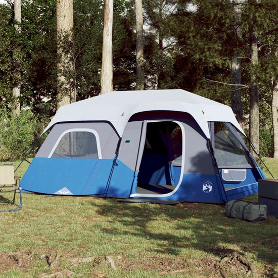 vidaXL - Tent - 9-persoons - waterdicht - met - LED - lichtgroen van Vidaxl — afbeelding 3