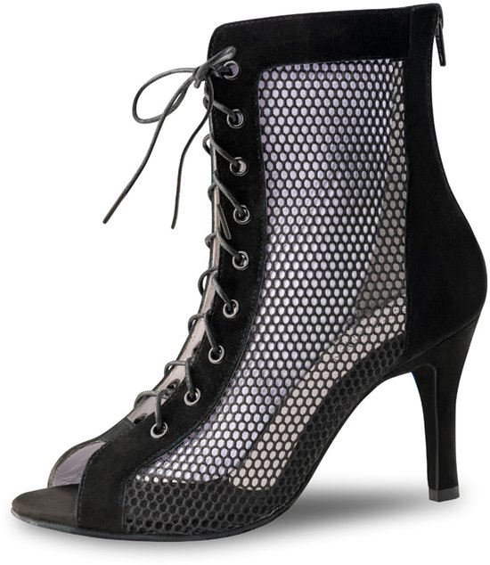 Rosefinch Latin dansschoenen strass steentjes Salsa dansschoenen voor vrouwen/meisje, zachte zolen dansschoenen Zwart 5/7cm hak, Gouden hak van 5 cm, 37 EU