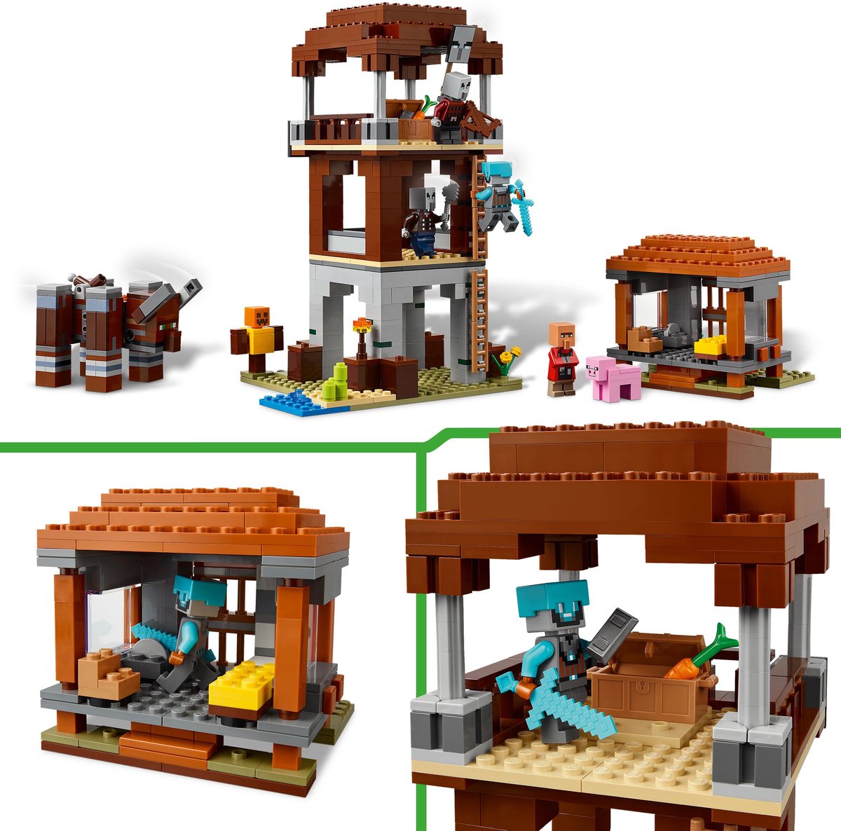 LEGO Minecraft De Plunderaar Buitenpost en Verwoester Bouwpakket - 21278 – foto 3
