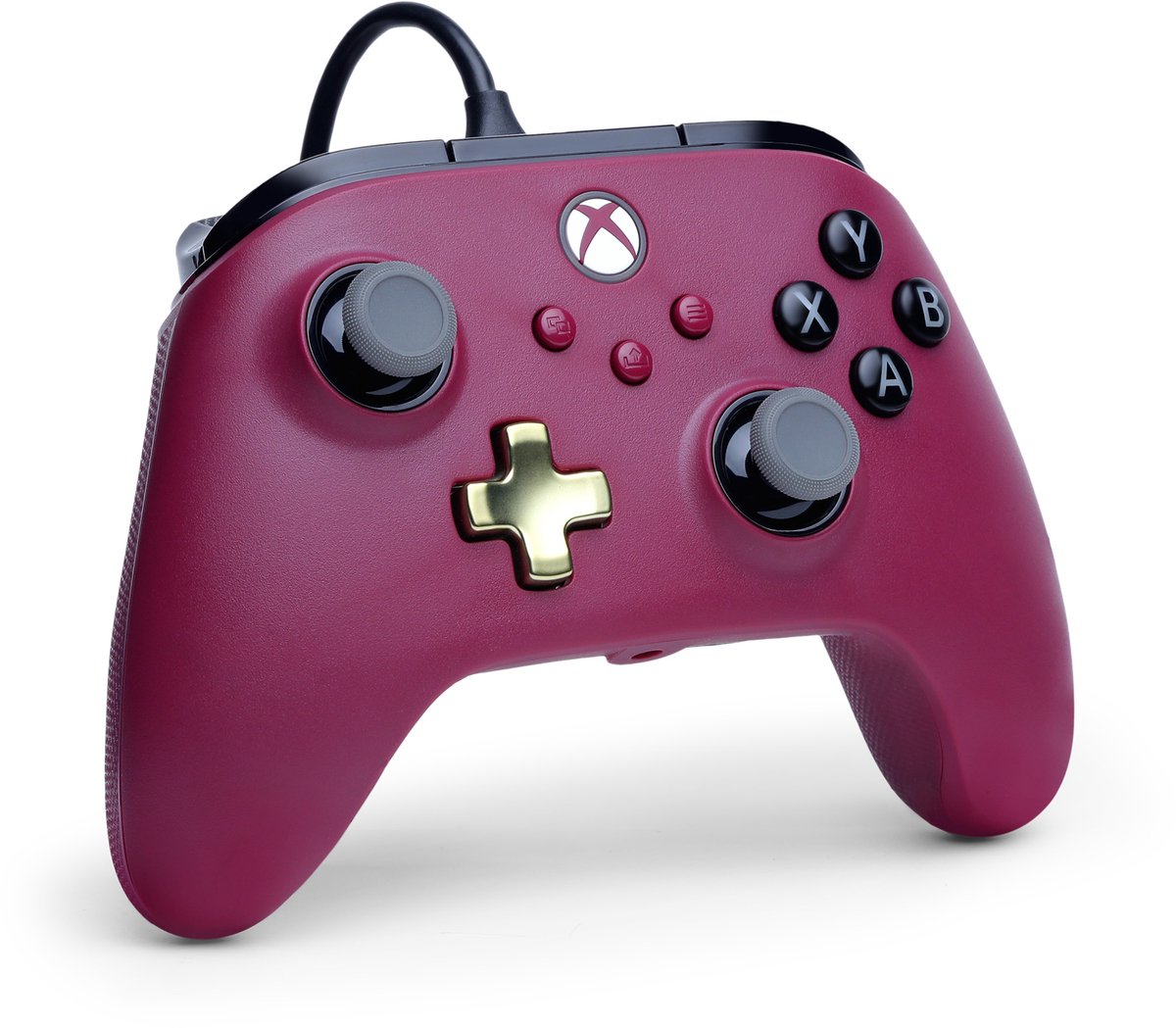 PowerA Advantage Bedrade Controller - Xbox Series X|S - Ruby Wine - 3m USB-kabel – foto 2