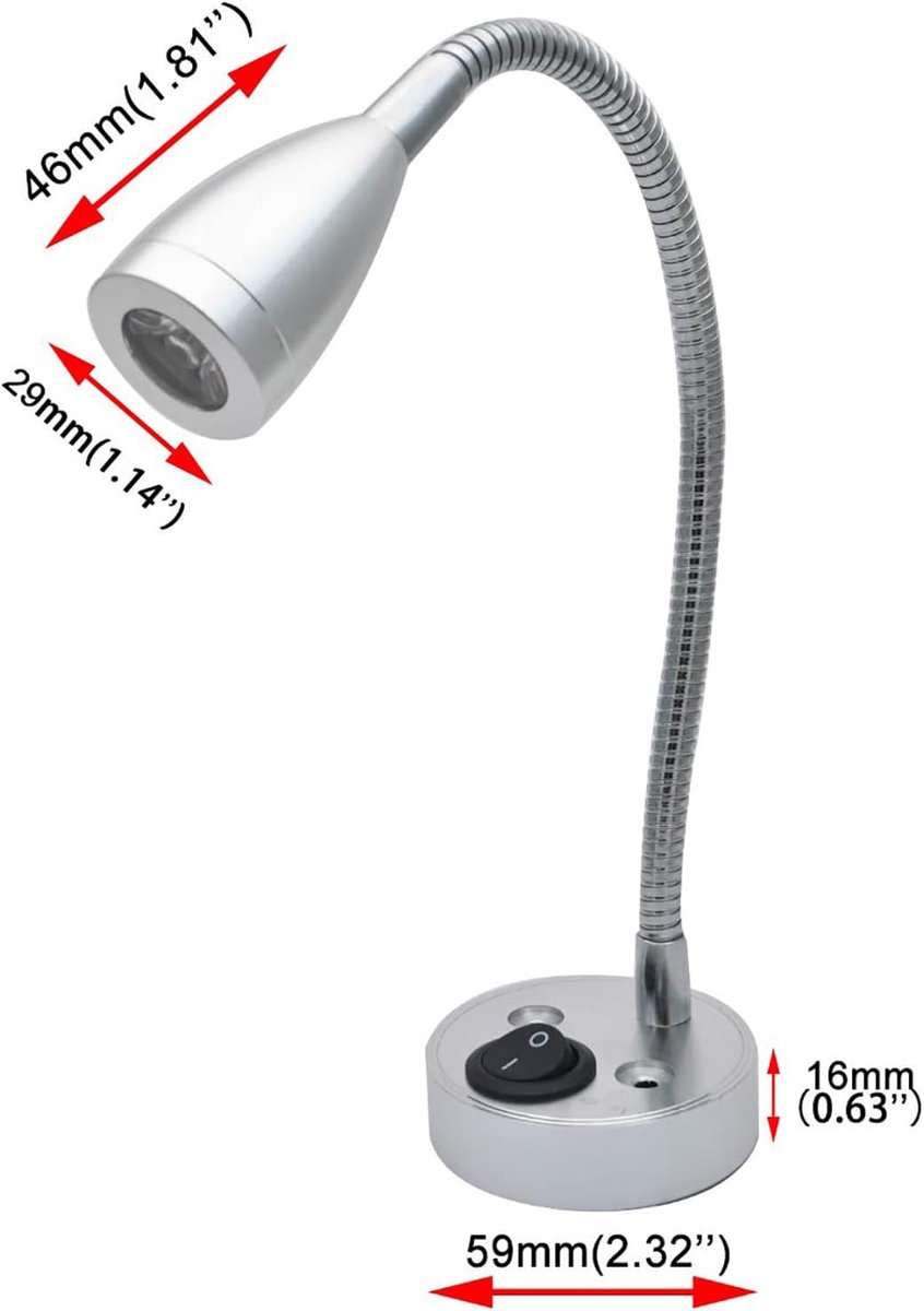 LEDVANCE LED wandlamp Neptune, 1 spot, schakelaar, zwart