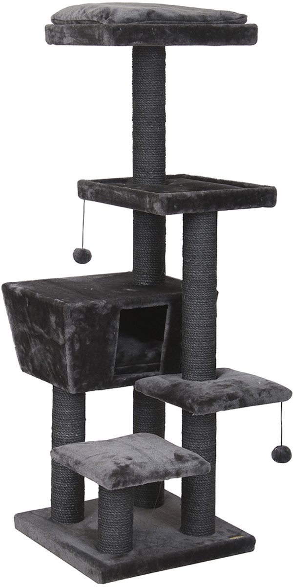 Bol.com Ebi Krabpaal Trend North Dakota - Krabpaal - Grijs - 48 x 48 x 141 cm aanbieding
