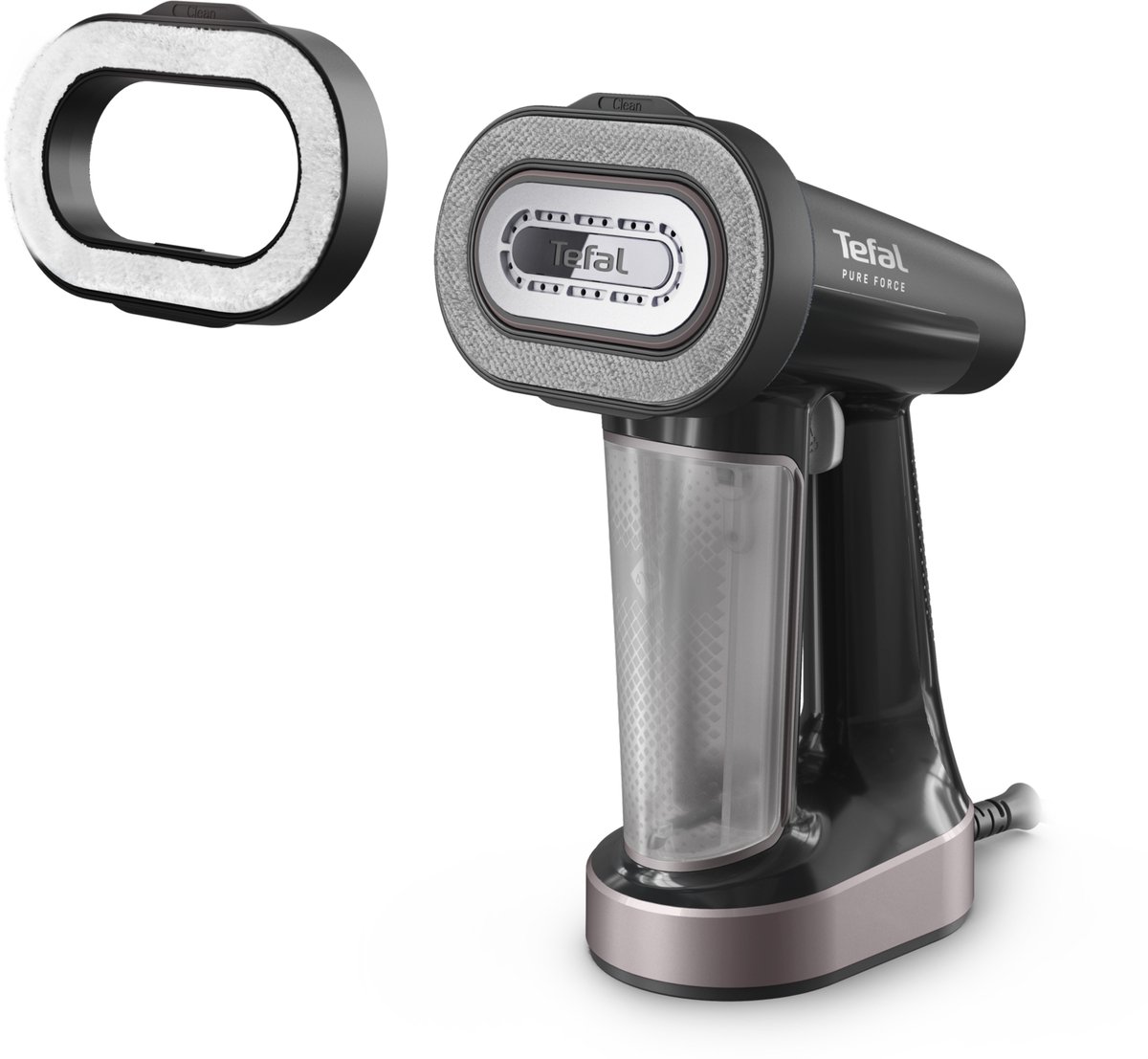 Tefal Dt8765 Pure Force 3-in-1 Kledingstomer Cinnamon Pink Metal & Black Glamma