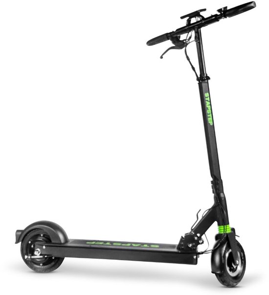 StapStep Lite+ Elektrische Step voor Volwassenen - Electrische Step - E Step - Wettelijk Toegestaan - 8 Inch - 250W - Snelheid tot 25km/h - Bereik tot 25km - 13KG - Compact Opvouwbaar - Zwart