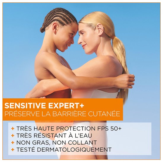 Garnier Ambre Solaire Sensitive Expert+ Hypoallergene Zonnebrand Mist SPF50+ - voor de Gevoelige Huid met Ceramide Protect - 150 ML