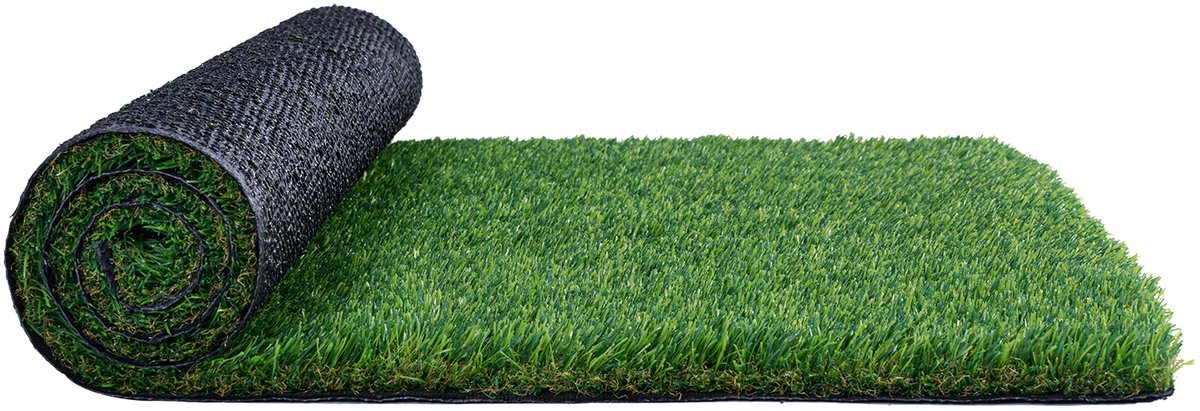 Kunstgras Tapijt - Buitenmat - Decoratie Tuin - Met Drainagegaten - 1.2 x 1.8 m - Groen