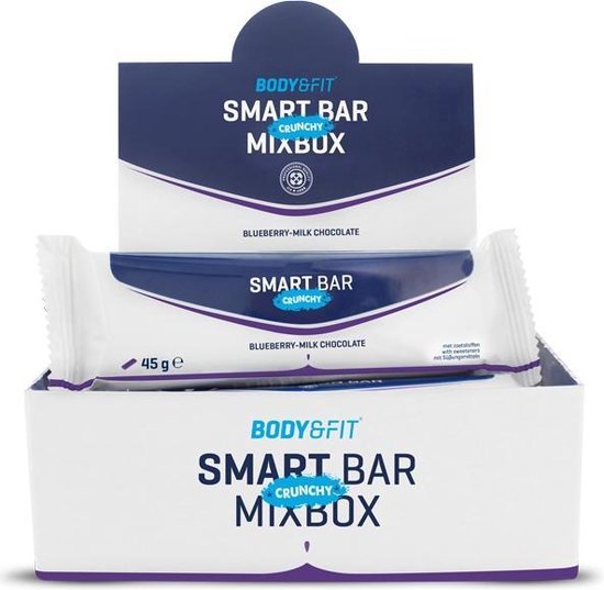 Proteïne Repen - Body & Fit Smart Bars Crunchy - Mix Box (4 x 3 smaken) - 12 eiwitrepen (1 doos)