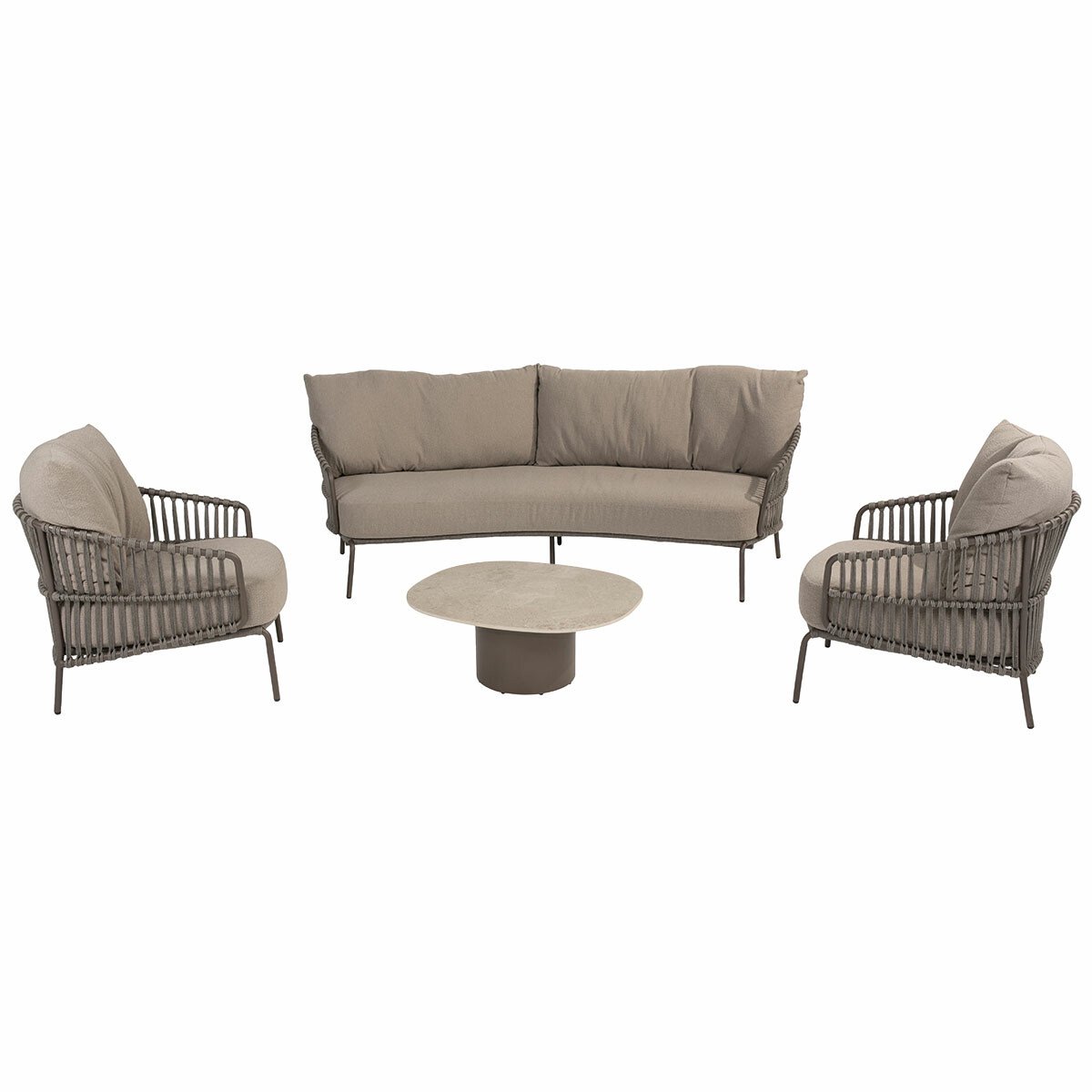 4 Seasons Capalbio loungeset 5-delig - bruin