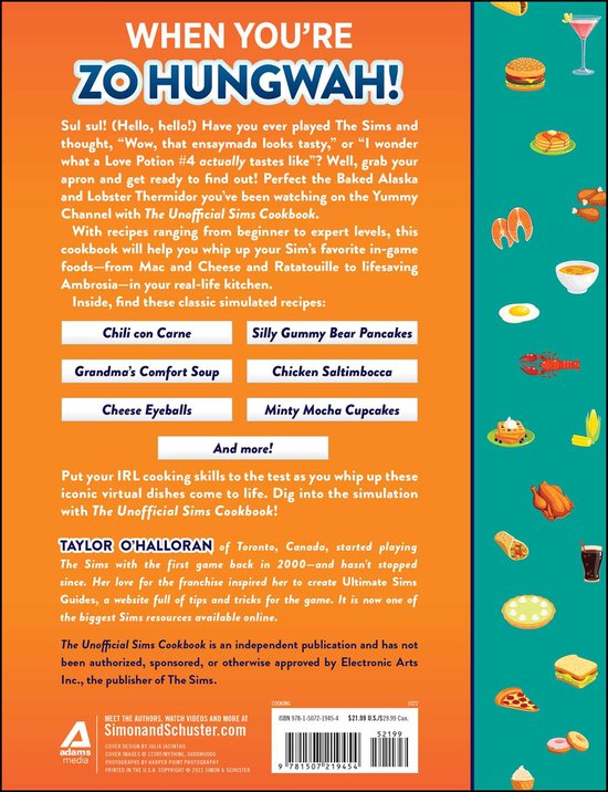 Unofficial Cookbook Gift Series-The Unofficial Sims Cookbook