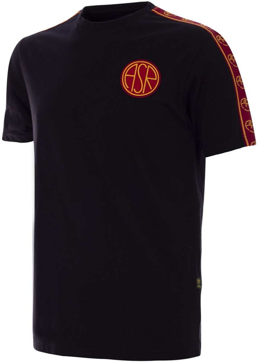 COPA - AS Roma Black Taper T-Shirt - Heren - Zwart - S