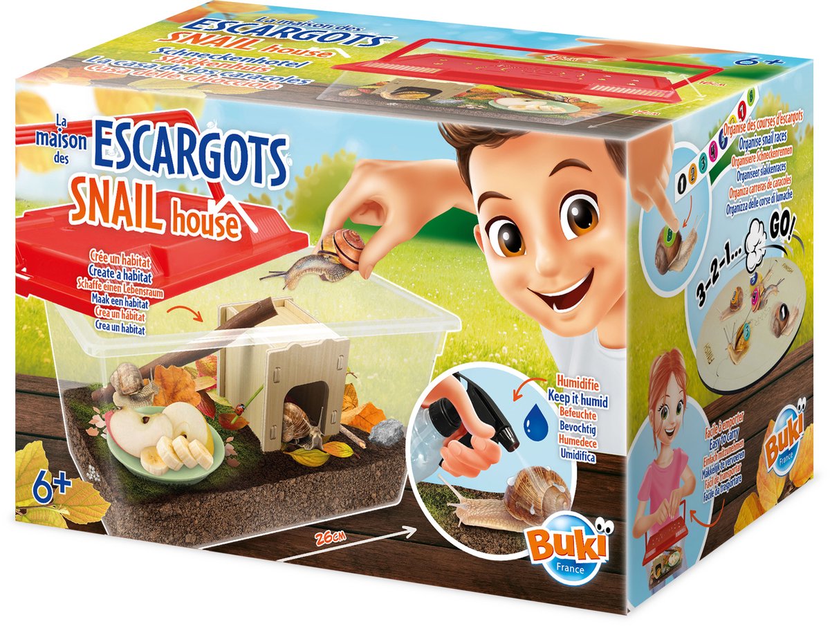 Buki - Slakkenhuis - Habitat slakken - Educatief speelgoed
