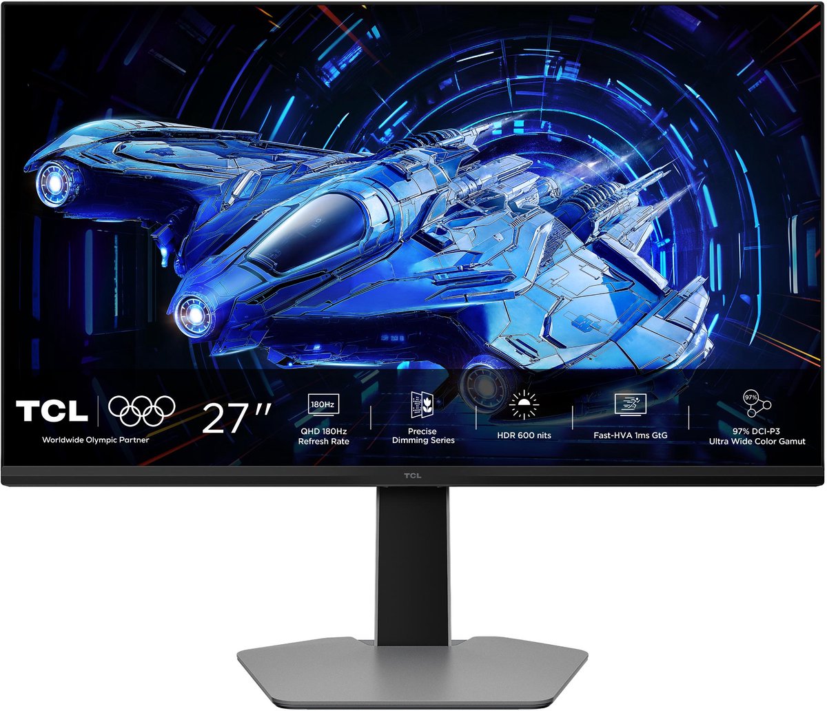 TCL 27G64 Gaming Monitor QHD 180Hz Miniled 180 Zones - TCL Netherlands - €259,00