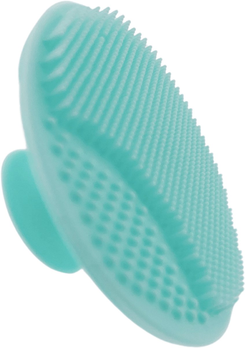 Goedkoopste Siliconen babybadborstel, babyhoofdhuid massageborstel, babybedborstel, babyshampoo-borstel, handmatige gezichtsreinigingsborstel voor volwassenen, peelingborstel, ultrazachte siliconen borstel